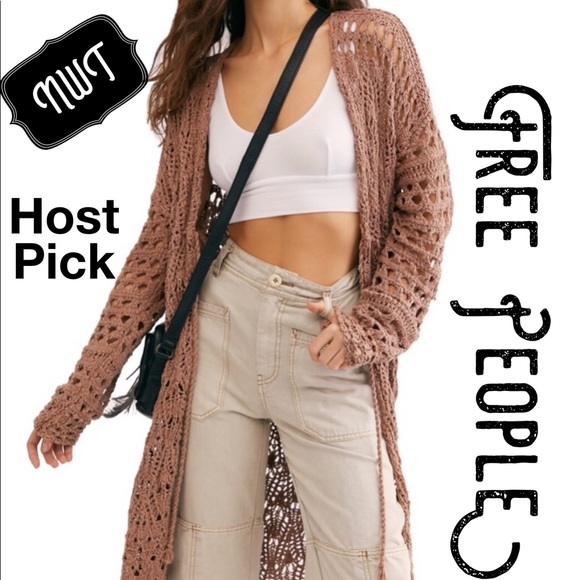 free people sweet talker crochet cardi